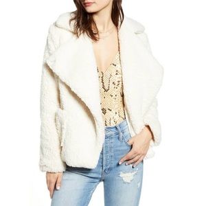 Jack By Bb Dakota Ivory Sherpa Jacket 